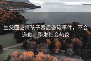生父回應(yīng)將孩子塞后備箱事件，不會道歉，引發(fā)社會熱議