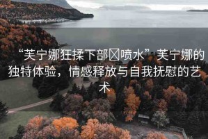 “芙寧娜狂揉下部?噴水”芙寧娜的獨(dú)特體驗(yàn)，情感釋放與自我撫慰的藝術(shù)
