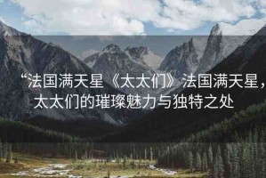 “法國滿天星《太太們》法國滿天星，太太們的璀璨魅力與獨(dú)特之處