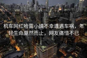 機(jī)車網(wǎng)紅哈雷小姨不幸遭遇車禍，年輕生命戛然而止，網(wǎng)友痛惜不已