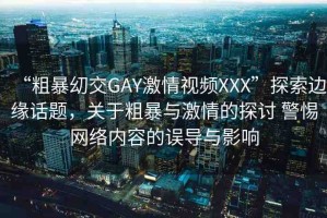 “粗暴?交GAY激情視頻XXX”探索邊緣話題，關(guān)于粗暴與激情的探討 警惕網(wǎng)絡(luò)內(nèi)容的誤導(dǎo)與影響