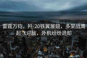 雷霆萬鈞，殲-20鐵翼展翅，多架戰(zhàn)鷹起飛迎敵，外機紛紛退卻