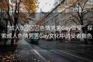 “成人??色情男男Gay做受”探索成人色情男男Gay文化中的受者角色