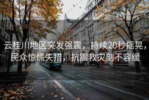 云桂川地區(qū)突發(fā)強震，持續(xù)20秒搖晃，民眾驚慌失措，抗震救災(zāi)刻不容緩