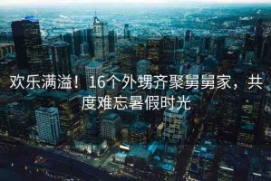 歡樂滿溢！16個外甥齊聚舅舅家，共度難忘暑假時光