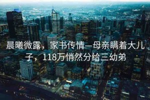 晨曦微露，家書傳情—母親瞞著大兒子，118萬悄然分給三幼弟