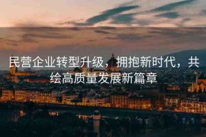 民營企業(yè)轉型升級，擁抱新時代，共繪高質量發(fā)展新篇章