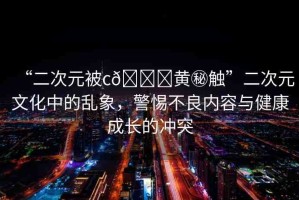 “二次元被c??黃秘觸”二次元文化中的亂象，警惕不良內(nèi)容與健康成長(zhǎng)的沖突