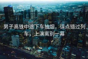男子高鐵中途下車抽煙，誤點錯過列車，上演離別一幕