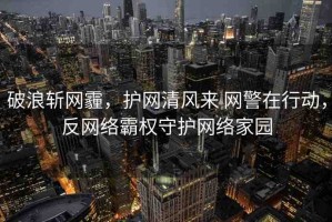 破浪斬網霾，護網清風來 網警在行動，反網絡霸權守護網絡家園