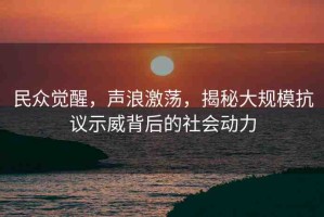 民眾覺醒，聲浪激蕩，揭秘大規(guī)?？棺h示威背后的社會(huì)動(dòng)力
