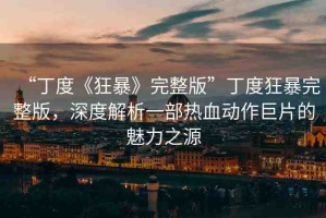 “丁度《狂暴》完整版”丁度狂暴完整版，深度解析一部熱血?jiǎng)幼骶奁镊攘χ? title=