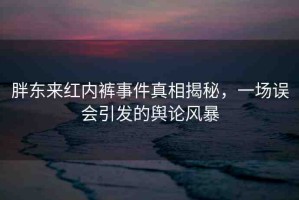 胖東來紅內(nèi)褲事件真相揭秘，一場誤會引發(fā)的輿論風(fēng)暴
