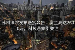 蘇州法院發(fā)布懸賞公告，賞金高達(dá)2600萬，科技懸案引關(guān)注