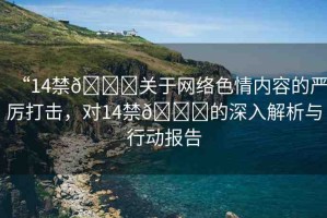 “14禁??關(guān)于網(wǎng)絡(luò)色情內(nèi)容的嚴(yán)厲打擊，對(duì)14禁??的深入解析與行動(dòng)報(bào)告