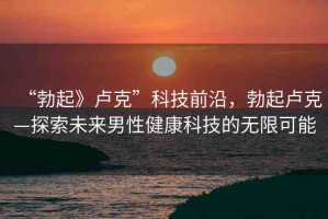 “勃起》盧克”科技前沿，勃起盧克—探索未來男性健康科技的無限可能