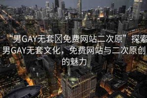 “男GAY無套?免費網(wǎng)站二次原”探索男GAY無套文化，免費網(wǎng)站與二次原創(chuàng)的魅力