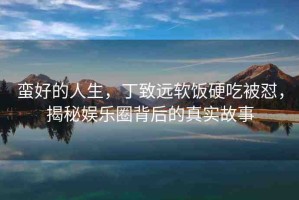 蠻好的人生，丁致遠(yuǎn)軟飯硬吃被懟，揭秘娛樂(lè)圈背后的真實(shí)故事