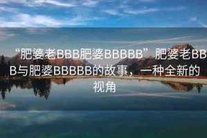 “肥婆老BBB肥婆BBBBB”肥婆老BBB與肥婆BBBBB的故事，一種全新的視角