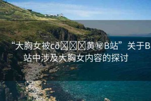 “大胸女被c??黃秘B站”關(guān)于B站中涉及大胸女內(nèi)容的探討