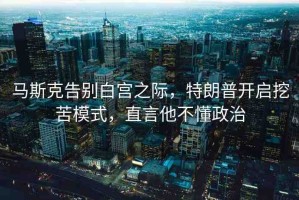 馬斯克告別白宮之際，特朗普開啟挖苦模式，直言他不懂政治