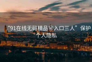 “91在線無碼精品秘入口三人”保護(hù)個(gè)人隱私