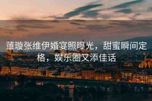 董璇張維伊婚宴照曝光，甜蜜瞬間定格，娛樂圈又添佳話