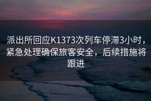 派出所回應(yīng)K1373次列車停滯3小時(shí)，緊急處理確保旅客安全，后續(xù)措施將跟進(jìn)