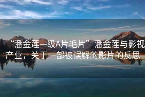 “潘金蓮—級A片毛片”潘金蓮與影視產(chǎn)業(yè)，關(guān)于一部被誤解的影片的反思