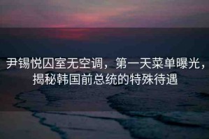 尹錫悅囚室無(wú)空調(diào)，第一天菜單曝光，揭秘韓國(guó)前總統(tǒng)的特殊待遇