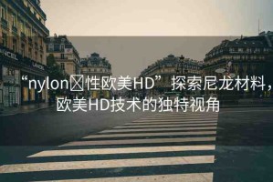 “nylon?性歐美HD”探索尼龍材料，歐美HD技術(shù)的獨特視角
