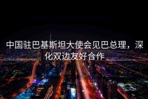 中國駐巴基斯坦大使會(huì)見巴總理，深化雙邊友好合作