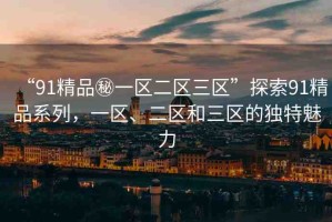 “91精品秘一區(qū)二區(qū)三區(qū)”探索91精品系列，一區(qū)、二區(qū)和三區(qū)的獨(dú)特魅力