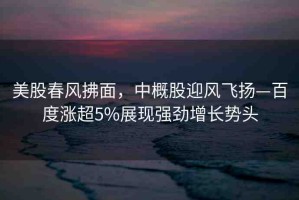 美股春風(fēng)拂面，中概股迎風(fēng)飛揚(yáng)—百度漲超5%展現(xiàn)強(qiáng)勁增長(zhǎng)勢(shì)頭