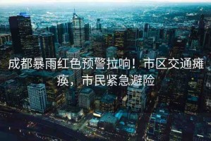 成都暴雨紅色預(yù)警拉響！市區(qū)交通癱瘓，市民緊急避險(xiǎn)
