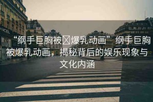 “綱手巨胸被?爆乳動畫”綱手巨胸被爆乳動畫，揭秘背后的娛樂現(xiàn)象與文化內(nèi)涵