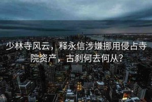 少林寺風云，釋永信涉嫌挪用侵占寺院資產(chǎn)，古剎何去何從？