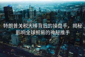 特朗普關(guān)稅大棒背后的操盤手，揭秘影響全球貿(mào)易的神秘推手
