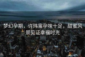 夢(mèng)幻孕期，許瑋甯孕味十足，甜蜜風(fēng)景見(jiàn)證幸福時(shí)光