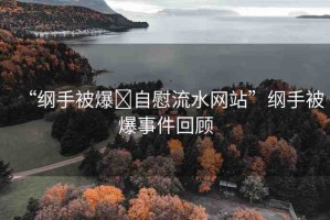 “綱手被爆?自慰流水網(wǎng)站”綱手被爆事件回顧