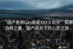 “國產(chǎn)男男Gay做爰XXXⅩ軟件”探索自然之美，國產(chǎn)風(fēng)光下的心靈之旅