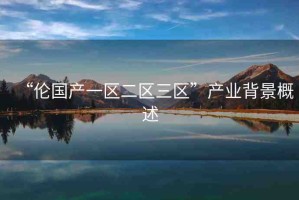 “倫國產(chǎn)一區(qū)二區(qū)三區(qū)”產(chǎn)業(yè)背景概述