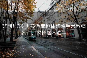 悲??！3歲男孩做扁桃體切除手術(shù)致腦死亡，家長痛不欲生