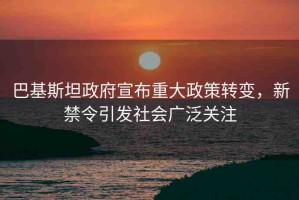 巴基斯坦政府宣布重大政策轉(zhuǎn)變，新禁令引發(fā)社會(huì)廣泛關(guān)注