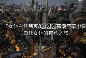 “女仆白絲到爽??高潮痙攣小說”白絲女仆的爽意之旅