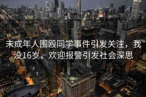 未成年人圍毆同學(xué)事件引發(fā)關(guān)注，我沒(méi)16歲，歡迎報(bào)警引發(fā)社會(huì)深思