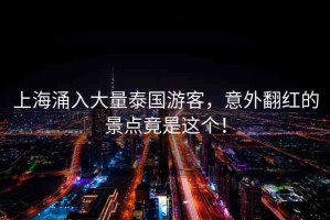 上海涌入大量泰國游客，意外翻紅的景點竟是這個！