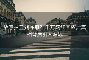 故意拍丑劉亦菲？千萬網(wǎng)紅回應(yīng)，真相背后引人深思