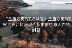 “金瓶雙梅2房奴試愛》金瓶雙梅2房奴試愛，探索現(xiàn)代都市情感與人性的糾葛