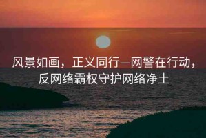 風(fēng)景如畫(huà)，正義同行—網(wǎng)警在行動(dòng)，反網(wǎng)絡(luò)霸權(quán)守護(hù)網(wǎng)絡(luò)凈土